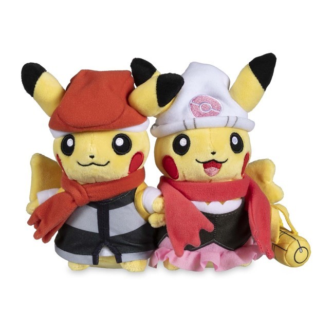 Sinnoh Region Paired Pikachu Poké Plush - 8 ½ In.