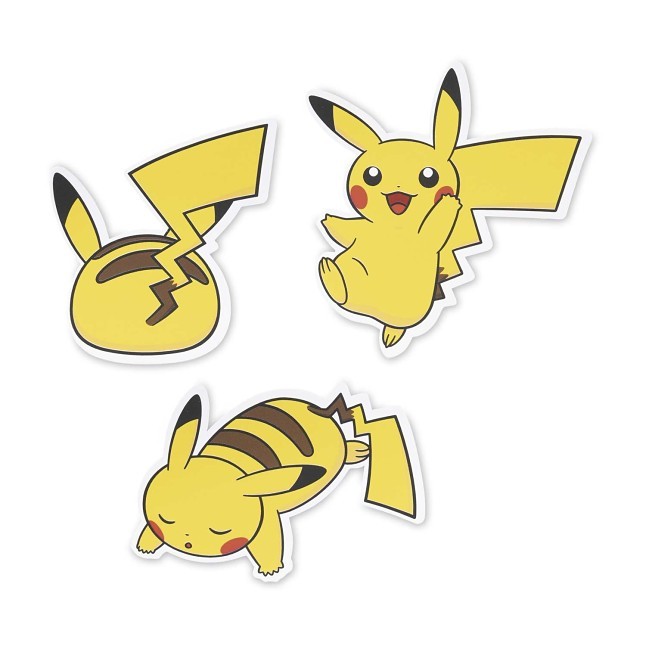 Pikachu Stickers (3-Pack)