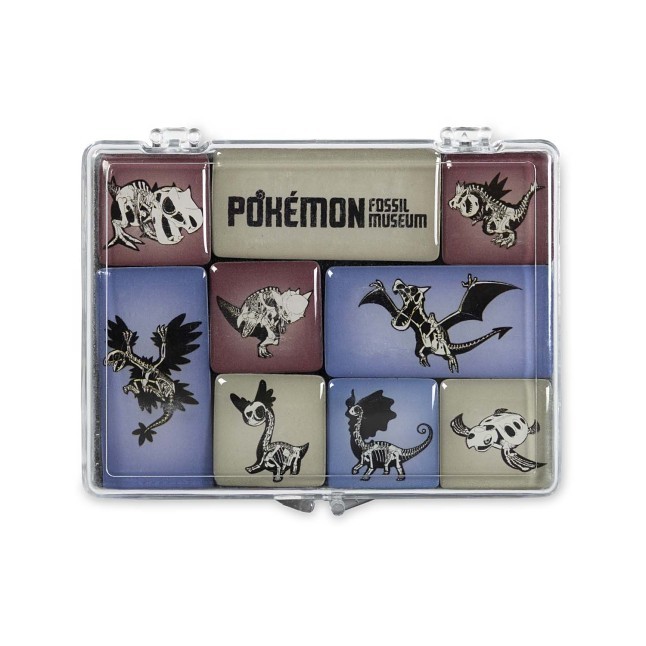 Pokémon Fossil Museum: Skeletons Mini Magnets (9-Pack)