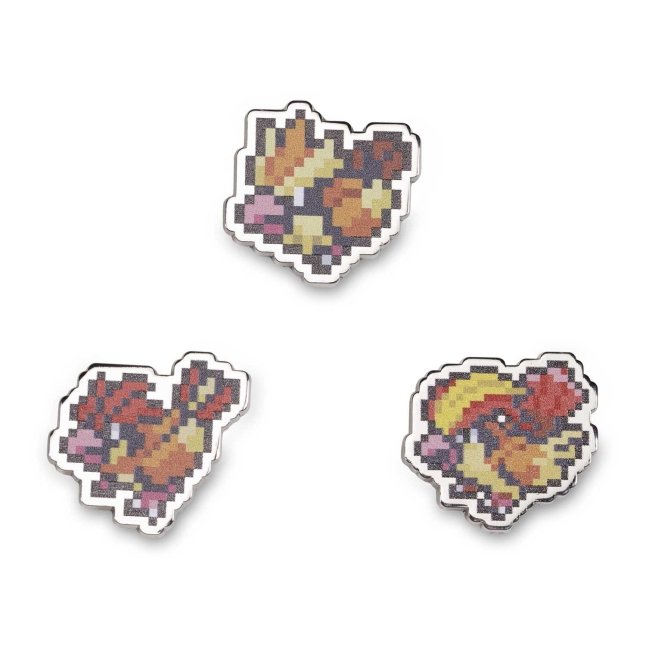 Pidgey, Pidgeotto & Pidgeot Pokémon Pixel Pins (3-Pack)