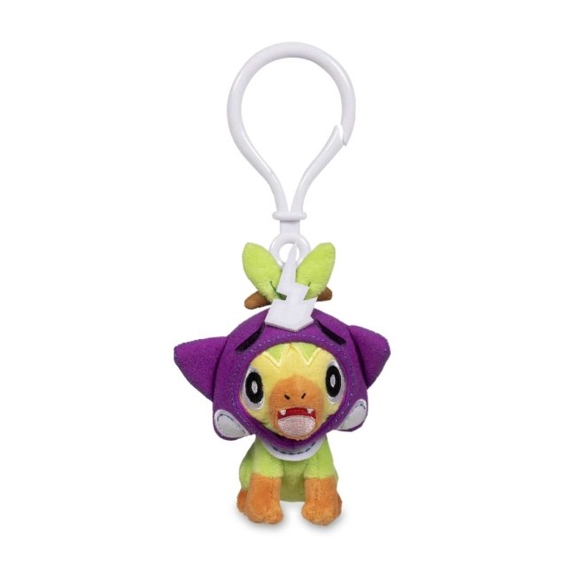 Grookey Pokémon Pumpkin Party Poké Plush Key Chain